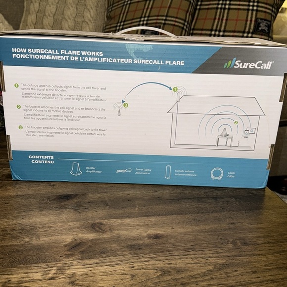 NWT SURECALL FLARE OMNI ANTENNA CELLULAR SIGNAL AND DATA BOOSTER 2500 SQ FT - Picture 5 of 16
